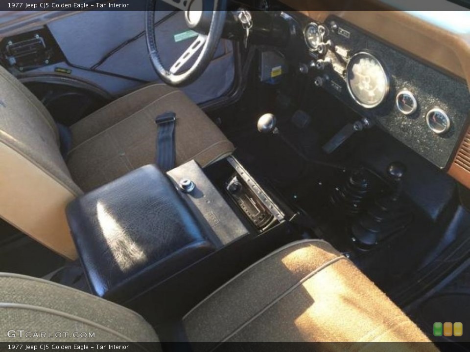 Tan Interior Photo for the 1977 Jeep CJ5 Golden Eagle #111710123