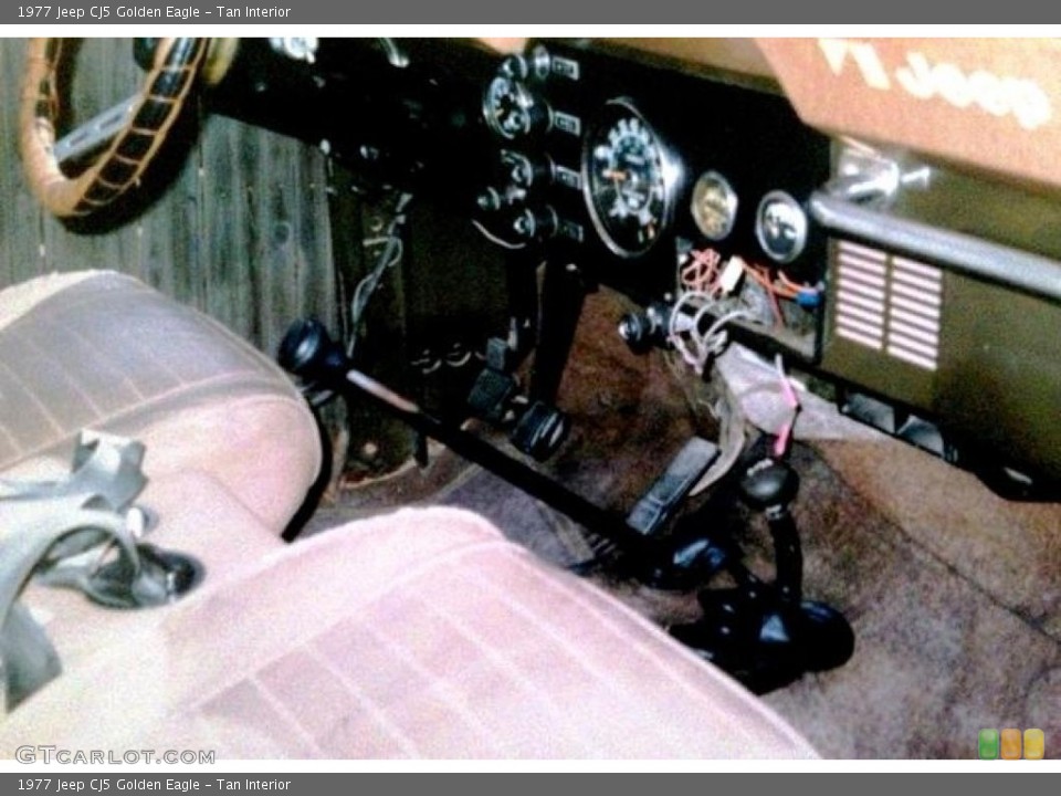 Tan Interior Dashboard for the 1977 Jeep CJ5 Golden Eagle #111710276