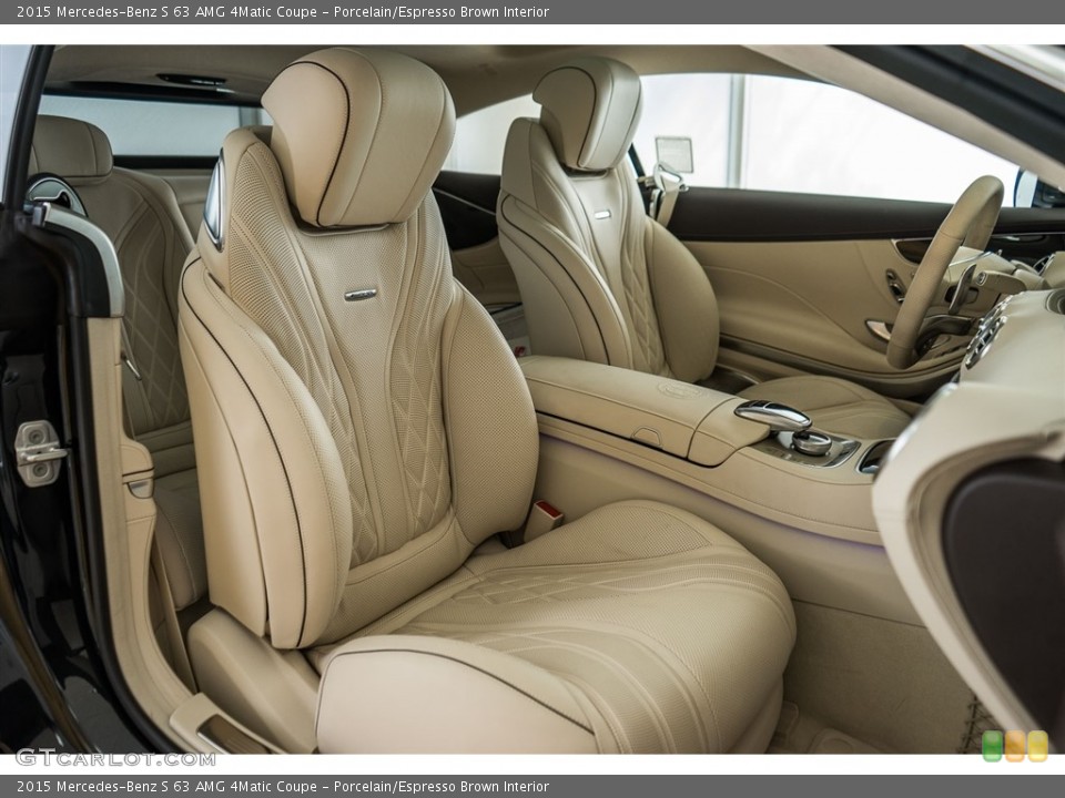 Porcelain/Espresso Brown Interior Front Seat for the 2015 Mercedes-Benz S 63 AMG 4Matic Coupe #111713438