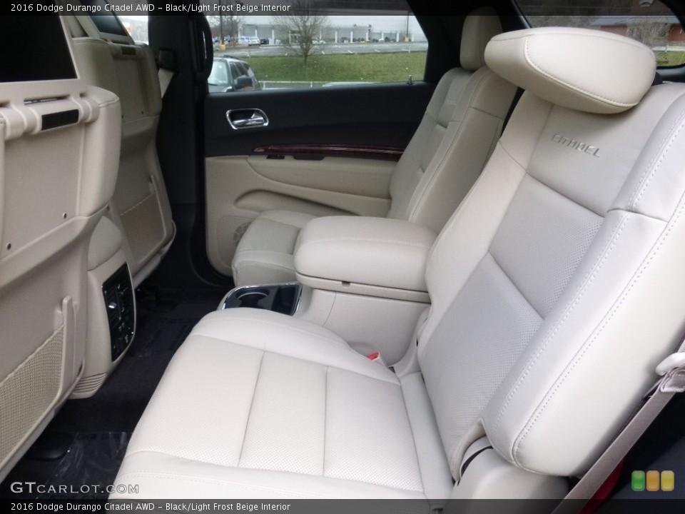Black/Light Frost Beige Interior Rear Seat for the 2016 Dodge Durango Citadel AWD #111730891