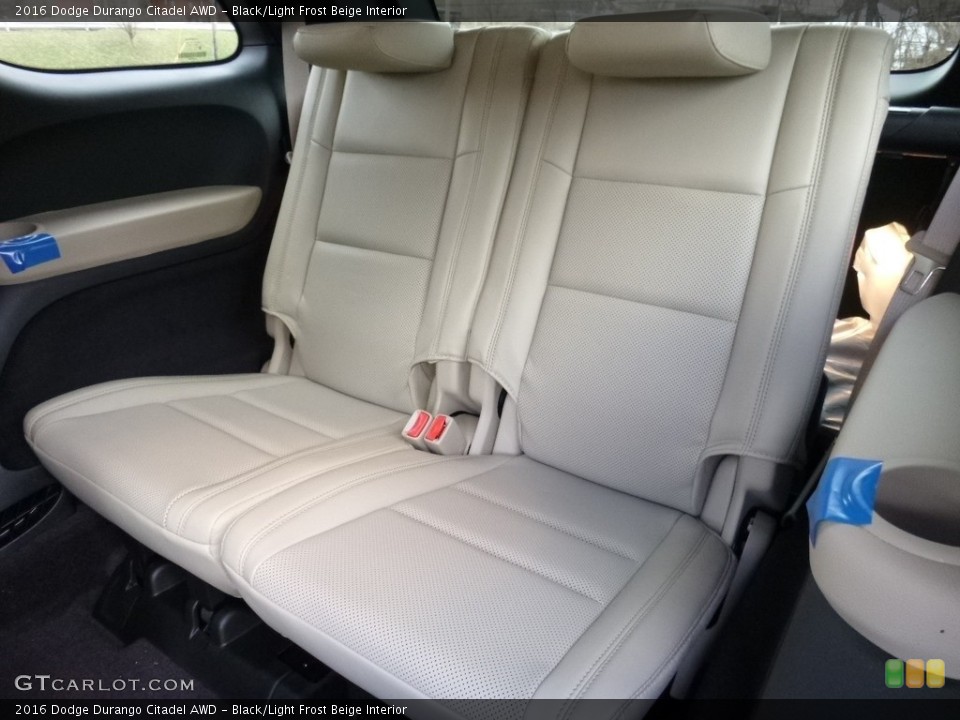 Black/Light Frost Beige Interior Rear Seat for the 2016 Dodge Durango Citadel AWD #111730919