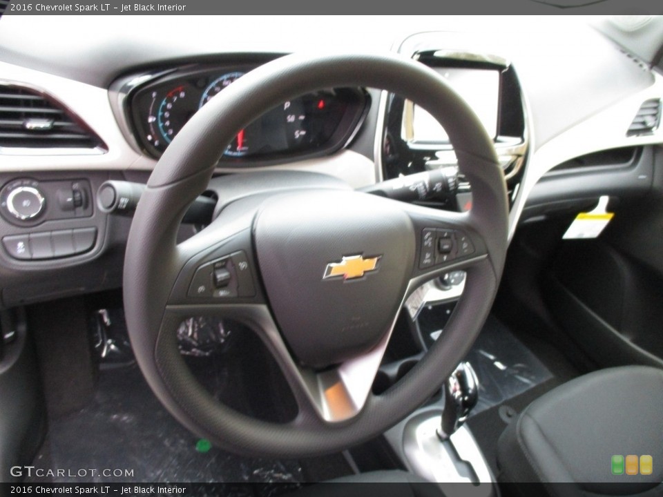 Jet Black Interior Steering Wheel for the 2016 Chevrolet Spark LT #111738853