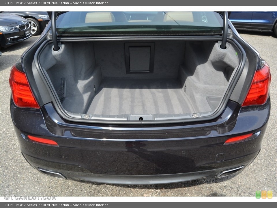 Saddle/Black Interior Trunk for the 2015 BMW 7 Series 750i xDrive Sedan #111779667