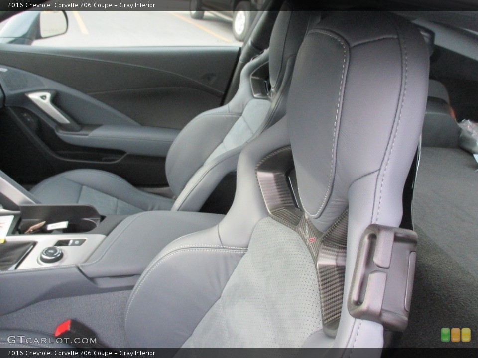 Gray Interior Front Seat for the 2016 Chevrolet Corvette Z06 Coupe #111785573