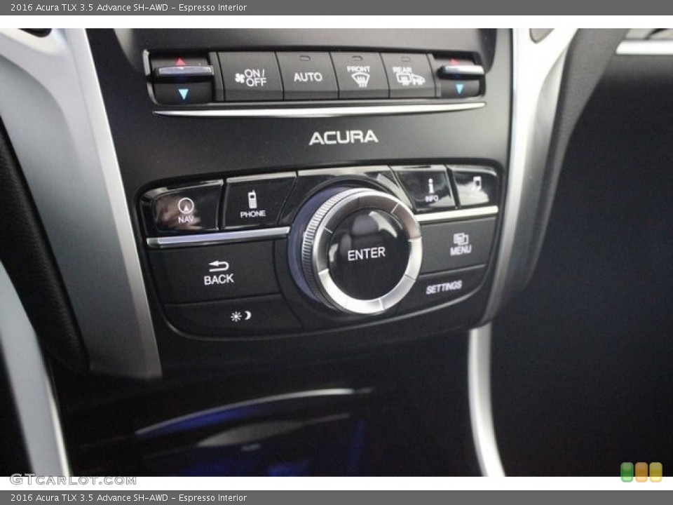 Espresso Interior Controls for the 2016 Acura TLX 3.5 Advance SH-AWD #111789590