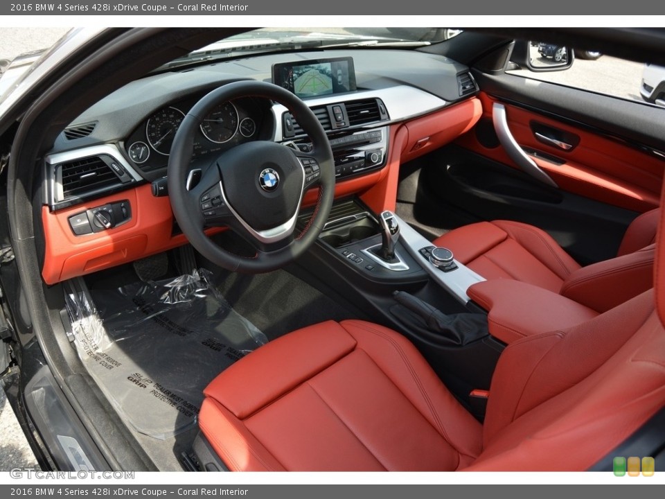 Coral Red Interior Prime Interior for the 2016 BMW 4 Series 428i xDrive Coupe #111792458