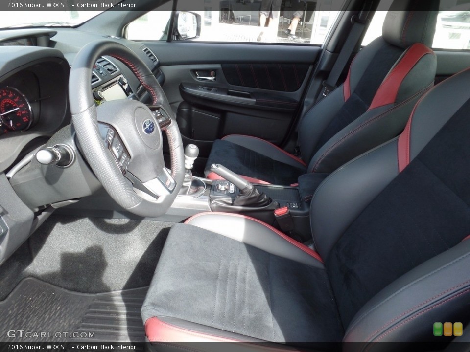 Carbon Black Interior Front Seat for the 2016 Subaru WRX STI #111807506