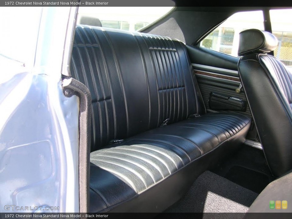 Black Interior Rear Seat for the 1972 Chevrolet Nova  #111808598