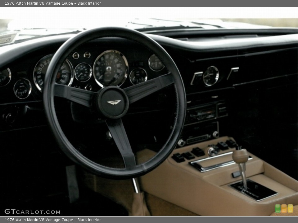 Black Interior Photo for the 1976 Aston Martin V8 Vantage Coupe #111810374
