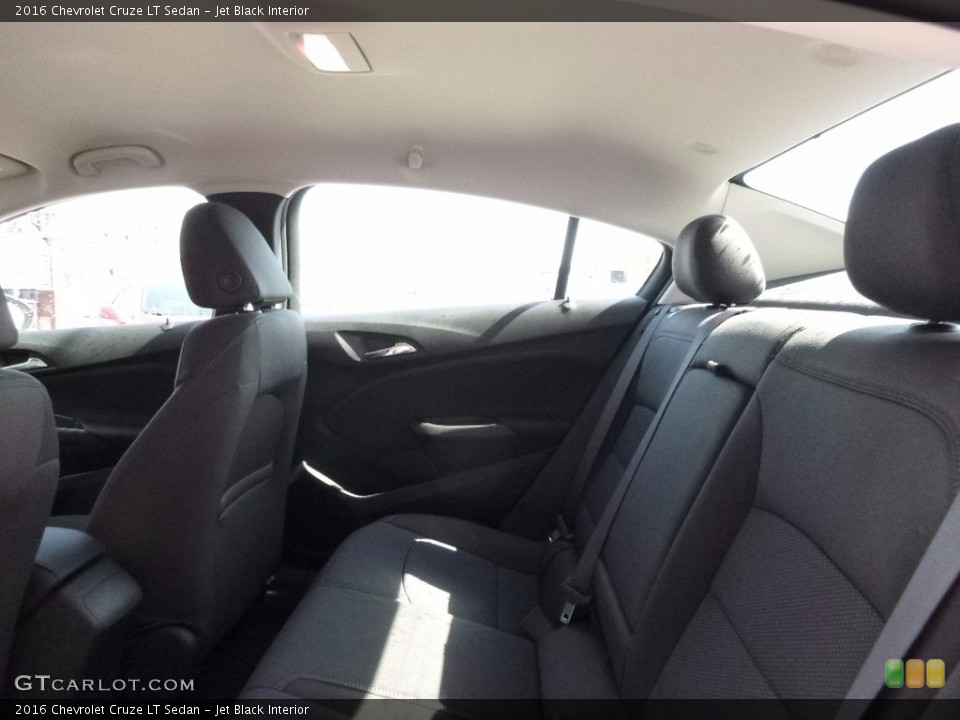 Jet Black Interior Rear Seat for the 2016 Chevrolet Cruze LT Sedan #111814208
