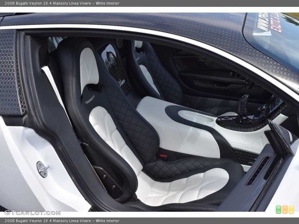 White Interior Photo for the 2008 Bugatti Veyron 16.4 Mansory Linea Vivere #111819074