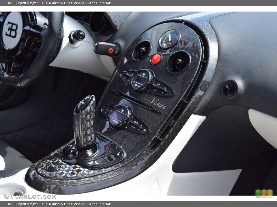 White Interior Controls for the 2008 Bugatti Veyron 16.4 Mansory Linea Vivere #111819323