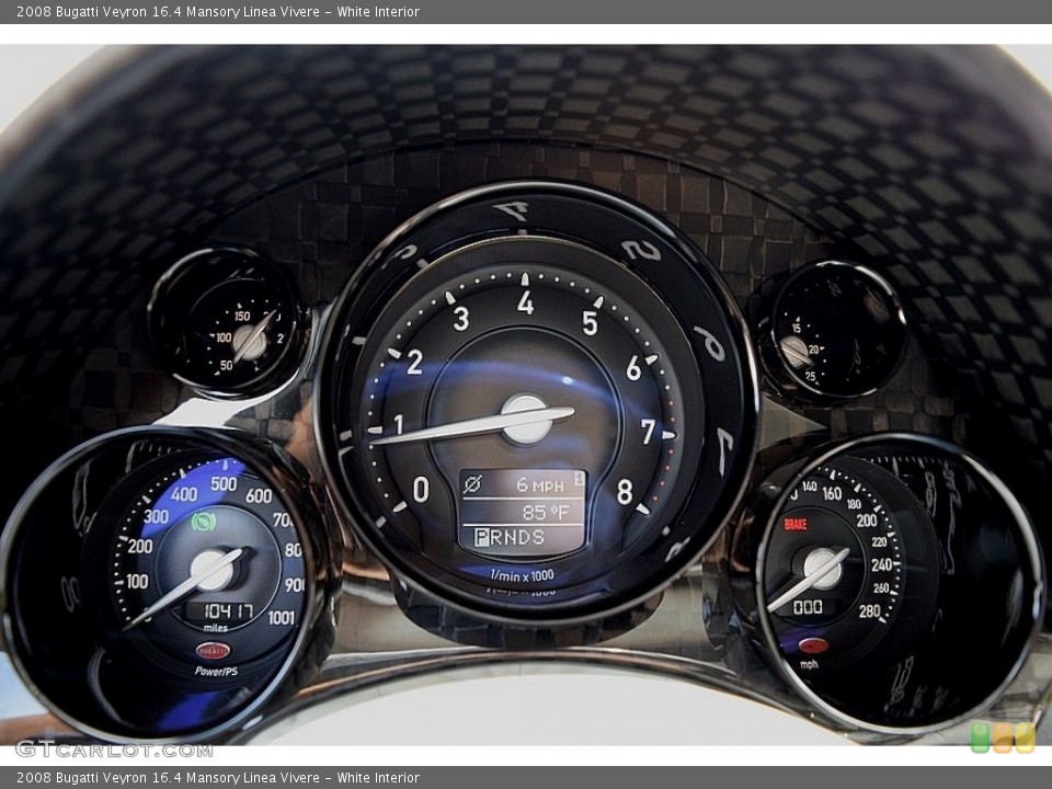 White Interior Gauges for the 2008 Bugatti Veyron 16.4 Mansory Linea Vivere #111819854