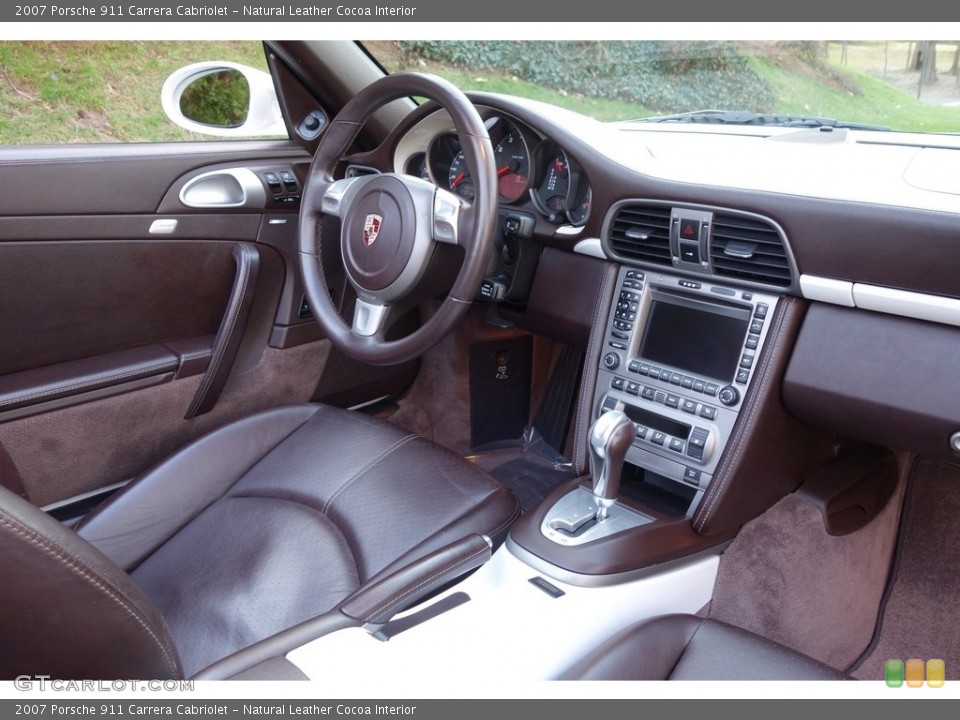 Natural Leather Cocoa Interior Dashboard for the 2007 Porsche 911 Carrera Cabriolet #111845849