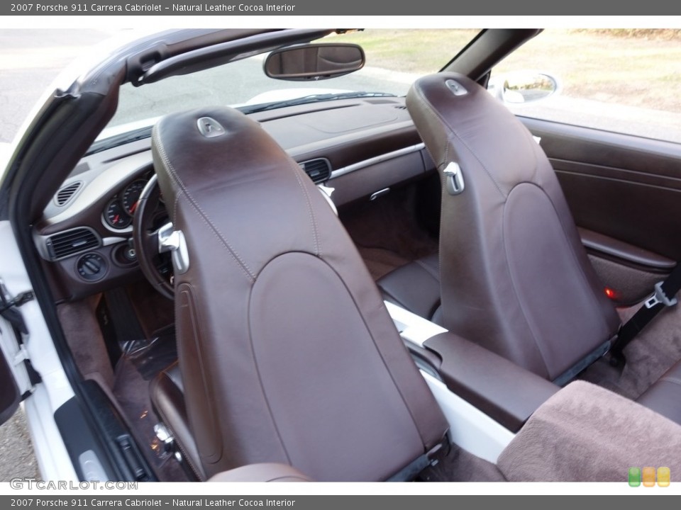 Natural Leather Cocoa Interior Rear Seat for the 2007 Porsche 911 Carrera Cabriolet #111845894