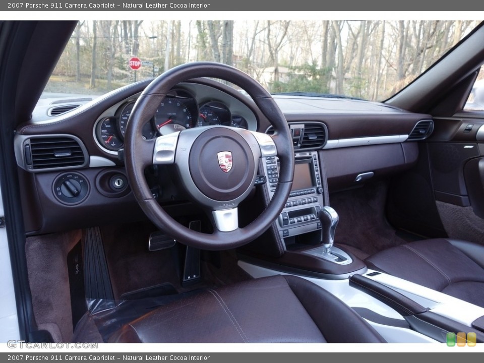 Natural Leather Cocoa Interior Photo for the 2007 Porsche 911 Carrera Cabriolet #111845933
