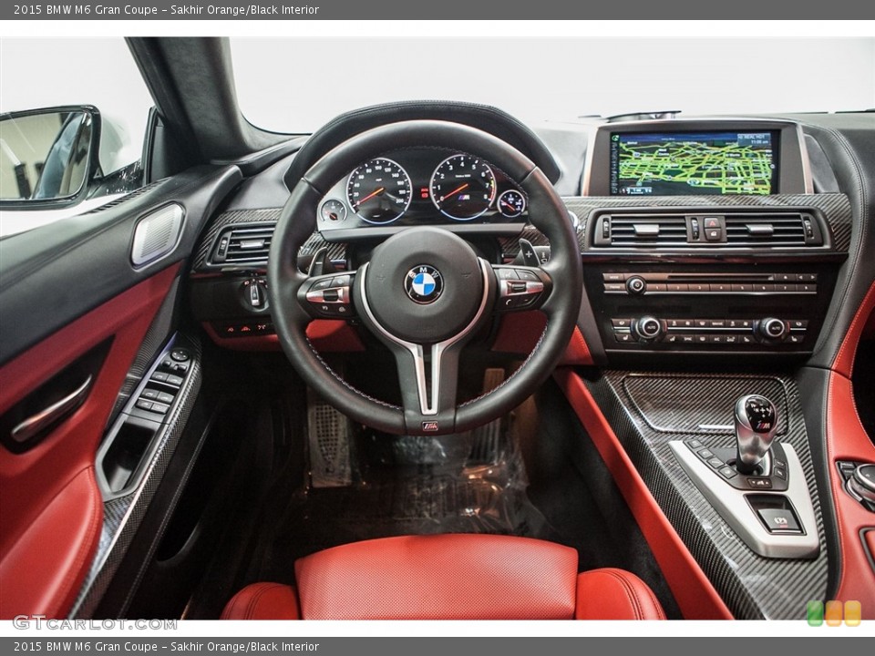 Sakhir Orange/Black Interior Dashboard for the 2015 BMW M6 Gran Coupe #111848423