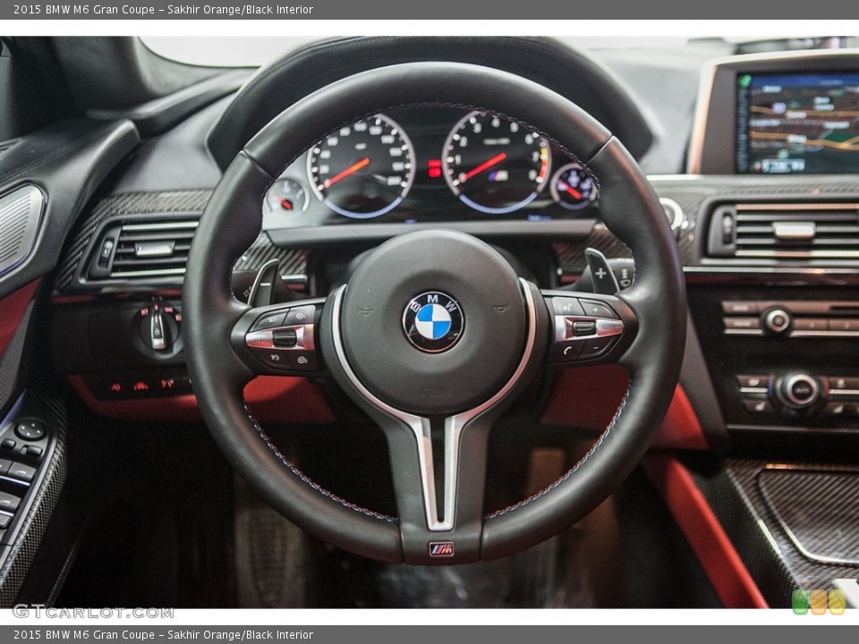Sakhir Orange/Black Interior Steering Wheel for the 2015 BMW M6 Gran Coupe #111848696