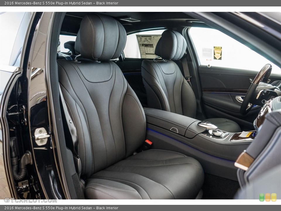 Black Interior Front Seat for the 2016 Mercedes-Benz S 550e Plug-In Hybrid Sedan #111850619