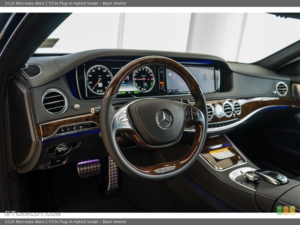 Black Interior Dashboard for the 2016 Mercedes-Benz S 550e Plug-In Hybrid Sedan #111850682