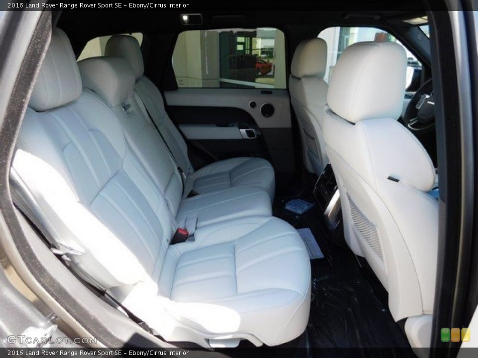 Ebony/Cirrus Interior Rear Seat for the 2016 Land Rover Range Rover Sport SE #111857759
