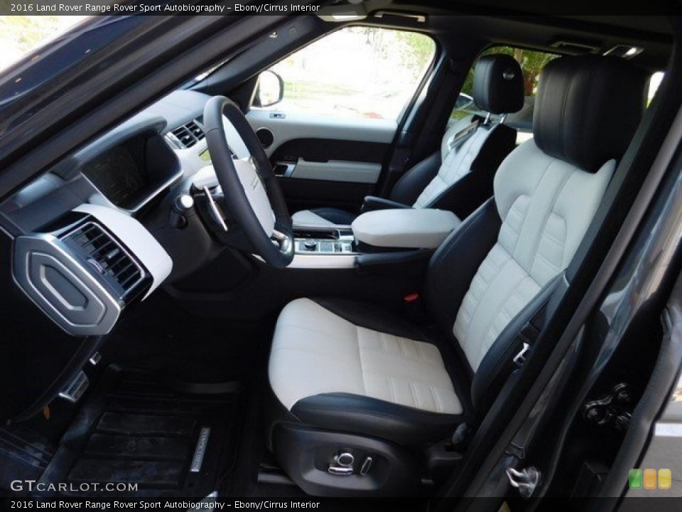 Ebony/Cirrus 2016 Land Rover Range Rover Sport Interiors