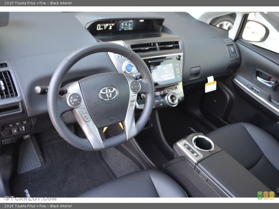 Black Interior Photo for the 2016 Toyota Prius v Five #111868009
