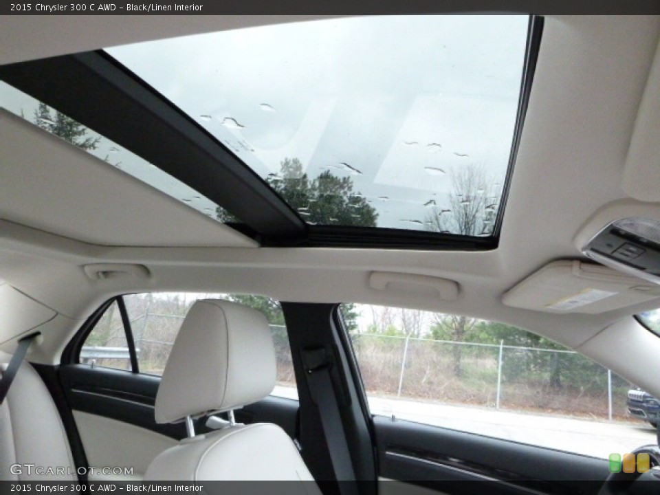 Black/Linen Interior Sunroof for the 2015 Chrysler 300 C AWD #111872647