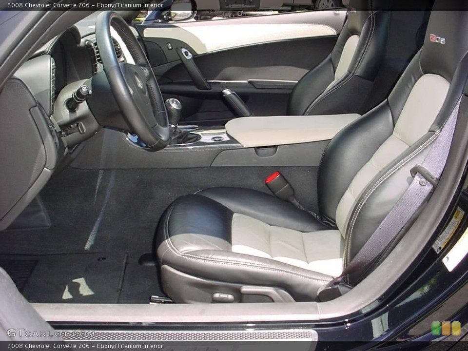 Ebony/Titanium Interior Photo for the 2008 Chevrolet Corvette Z06 #11188695