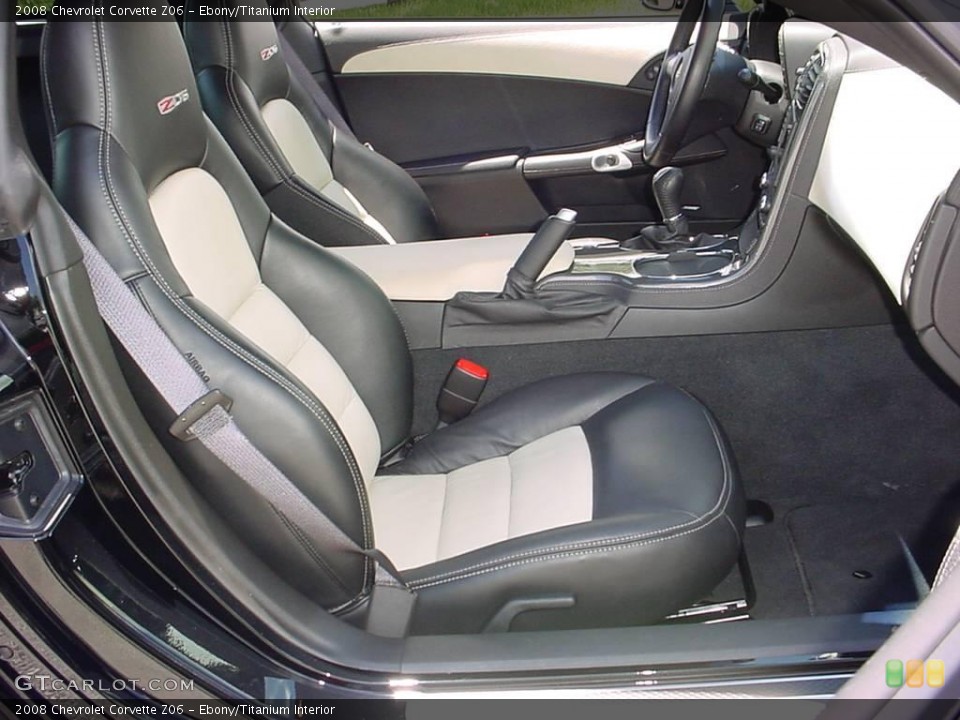 Ebony/Titanium Interior Photo for the 2008 Chevrolet Corvette Z06 #11188700