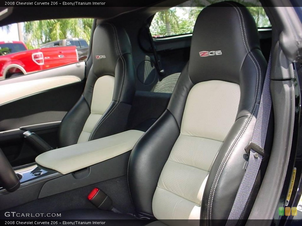 Ebony/Titanium Interior Photo for the 2008 Chevrolet Corvette Z06 #11188705