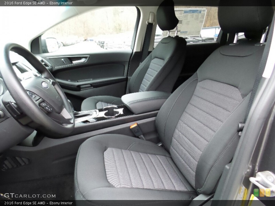Ebony 2016 Ford Edge Interiors