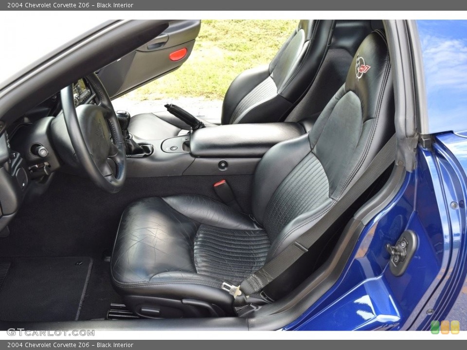 Black Interior Front Seat for the 2004 Chevrolet Corvette Z06 #111893530