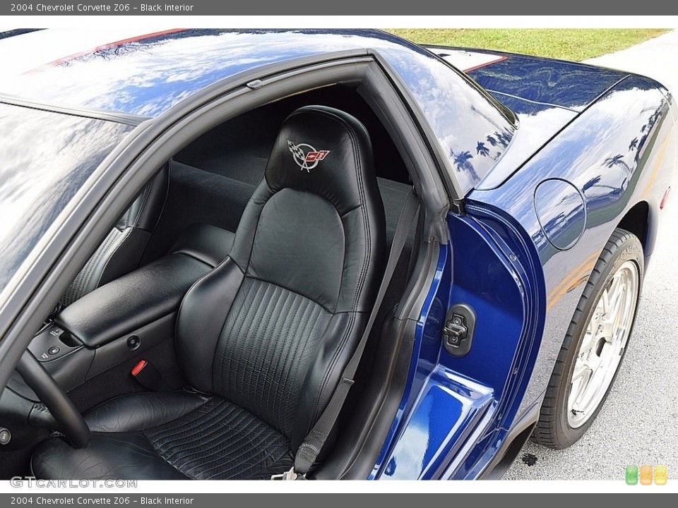 Black Interior Front Seat for the 2004 Chevrolet Corvette Z06 #111893554