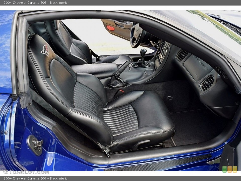 Black Interior Front Seat for the 2004 Chevrolet Corvette Z06 #111893770