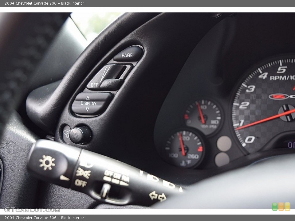 Black Interior Controls for the 2004 Chevrolet Corvette Z06 #111894091