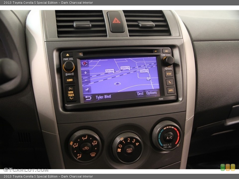 Dark Charcoal Interior Navigation for the 2013 Toyota Corolla S Special Edition #111899158