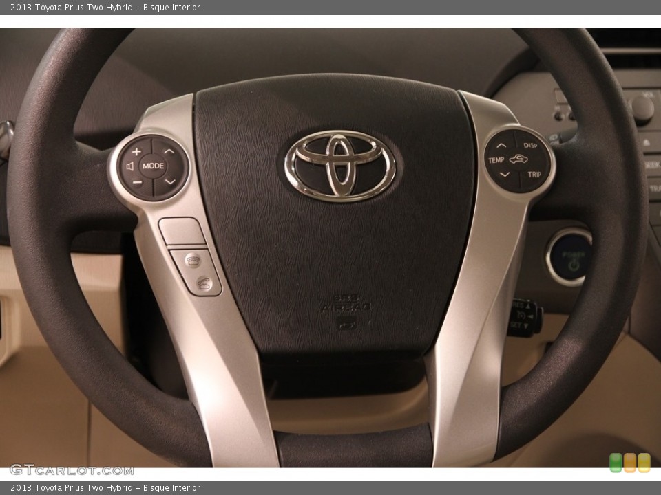 Bisque Interior Steering Wheel for the 2013 Toyota Prius Two Hybrid #111899560