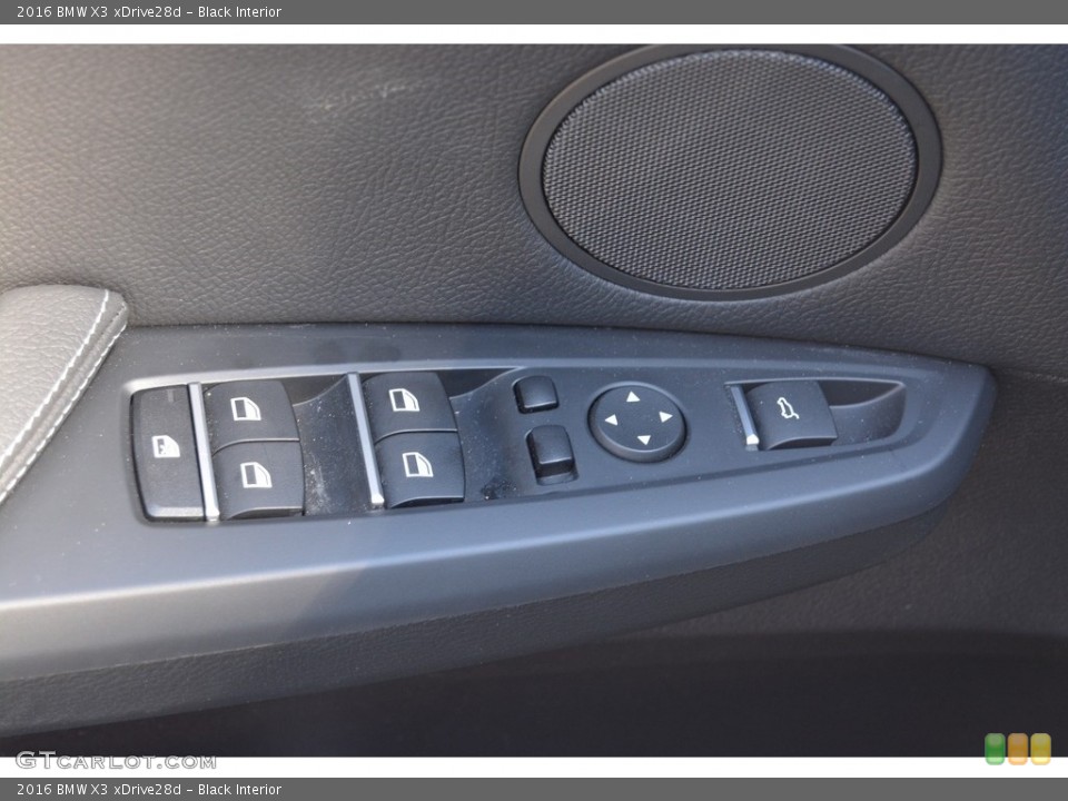 Black Interior Controls for the 2016 BMW X3 xDrive28d #111913882