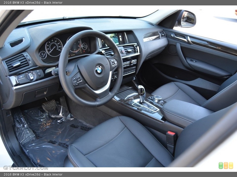 Black 2016 BMW X3 Interiors