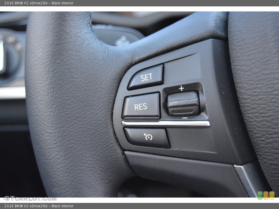Black Interior Controls for the 2016 BMW X3 xDrive28d #111914122