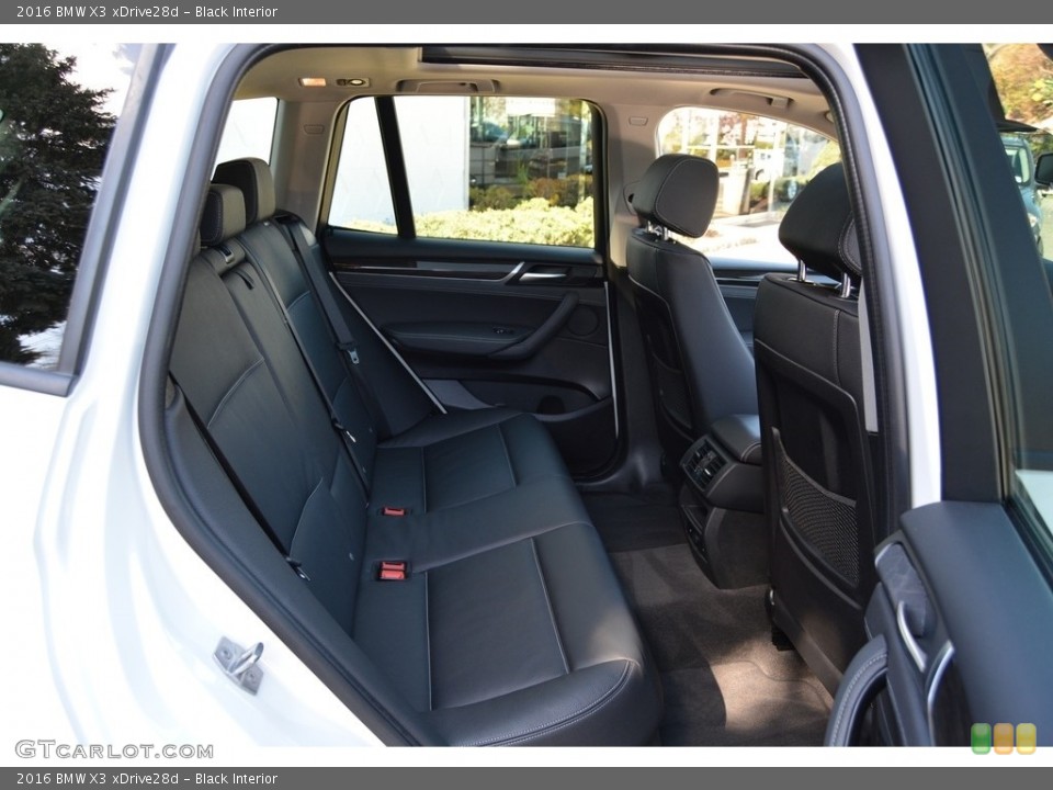 Black Interior Rear Seat for the 2016 BMW X3 xDrive28d #111914293