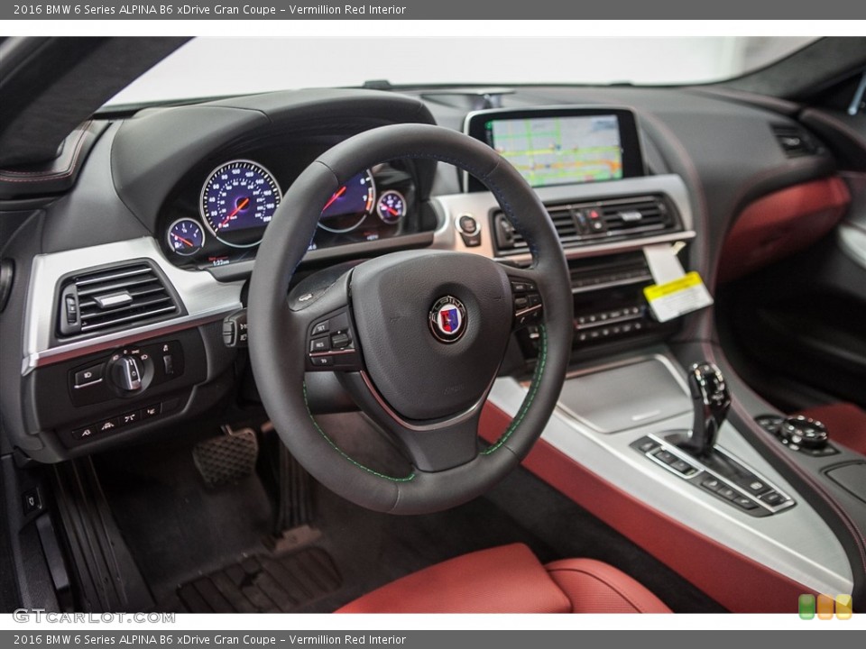 Vermillion Red Interior Prime Interior for the 2016 BMW 6 Series ALPINA B6 xDrive Gran Coupe #111929664