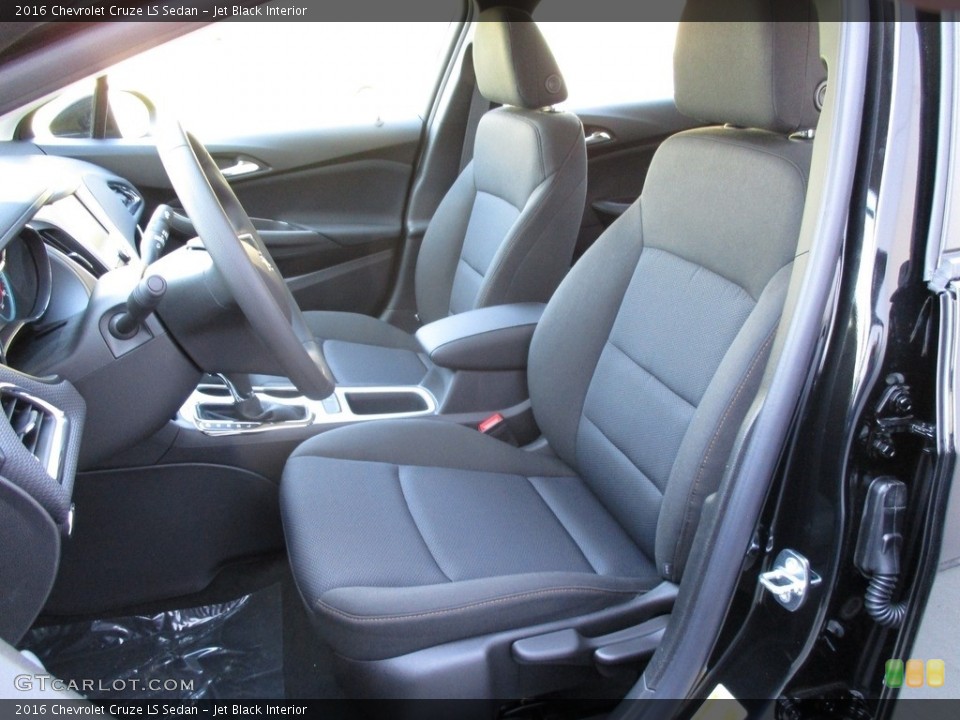 Jet Black Interior Front Seat for the 2016 Chevrolet Cruze LS Sedan #111933216