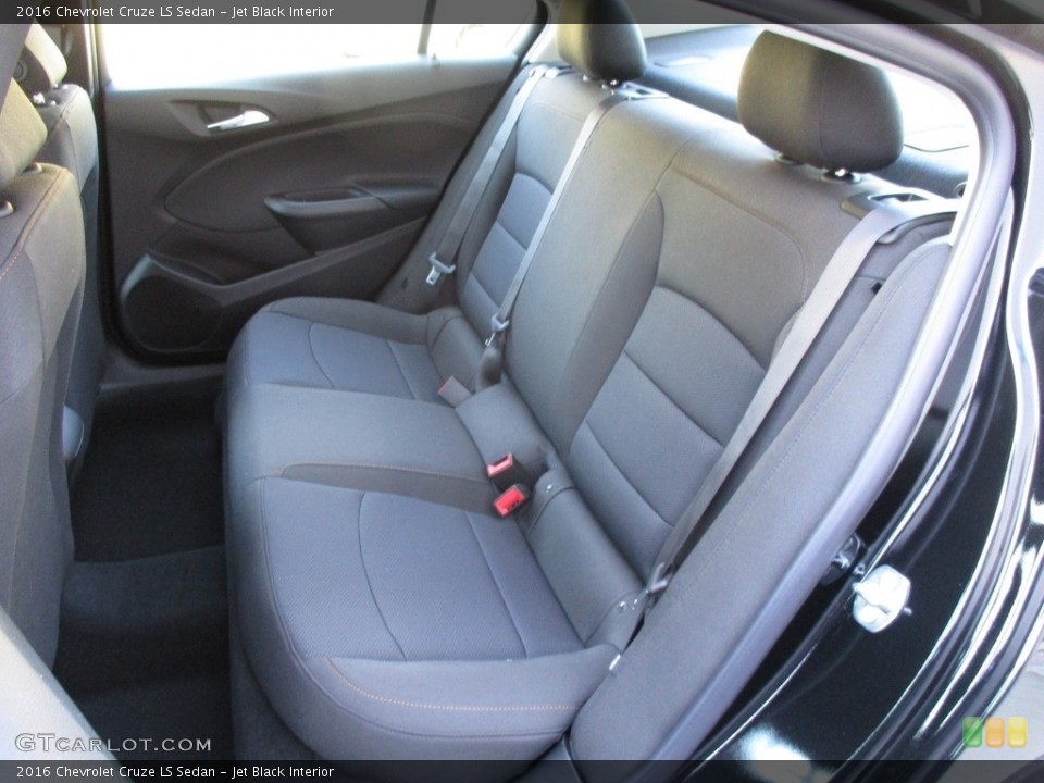 Jet Black Interior Rear Seat for the 2016 Chevrolet Cruze LS Sedan #111933246