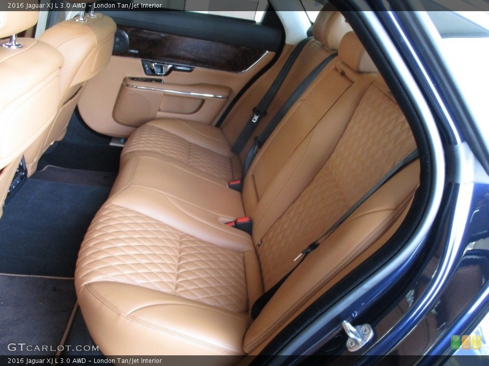 London Tan/Jet Interior Rear Seat for the 2016 Jaguar XJ L 3.0 AWD #111934053