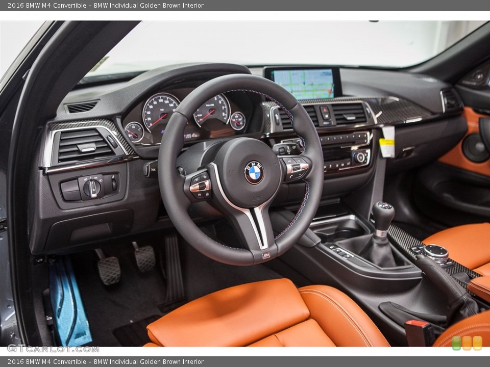 BMW Individual Golden Brown Interior Prime Interior for the 2016 BMW M4 Convertible #111947346