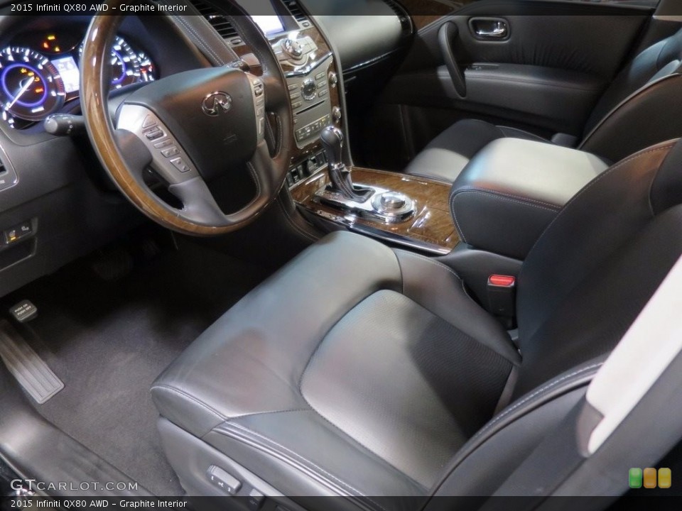 Graphite Interior Prime Interior for the 2015 Infiniti QX80 AWD #111952732