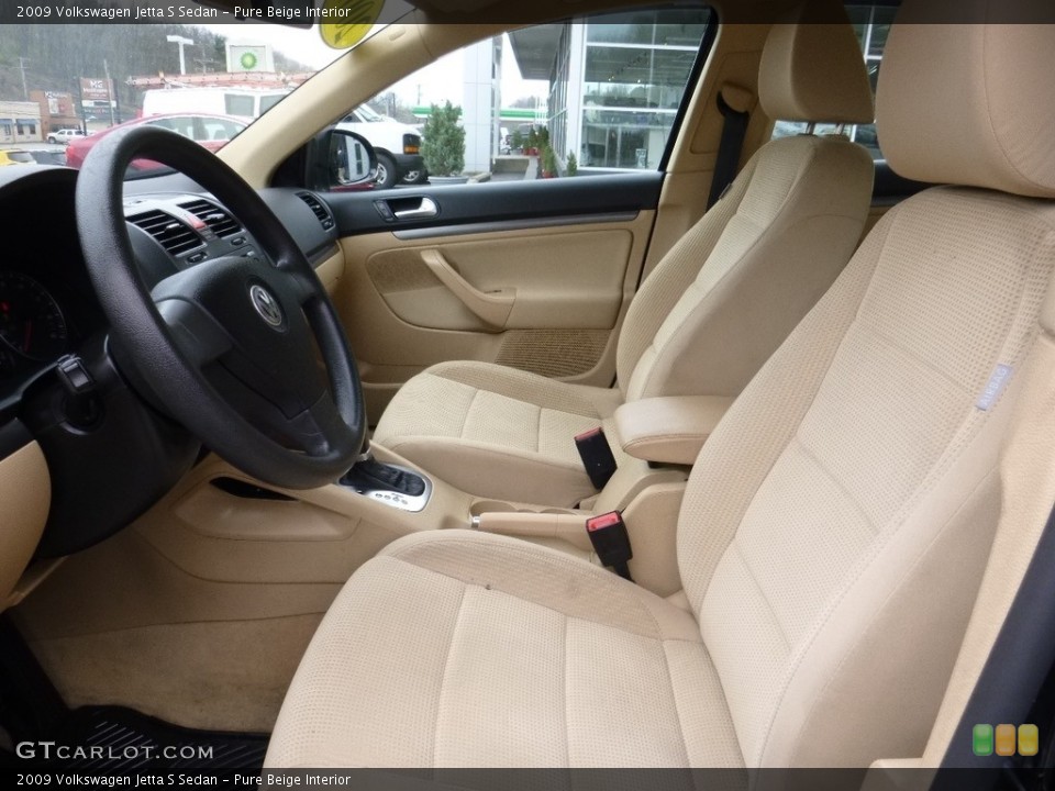 Pure Beige Interior Photo for the 2009 Volkswagen Jetta S Sedan #111958246