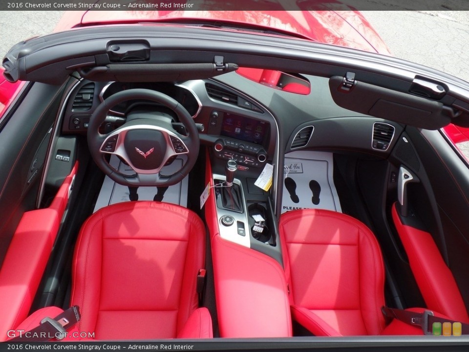 Adrenaline Red Interior Photo for the 2016 Chevrolet Corvette Stingray Coupe #111963319